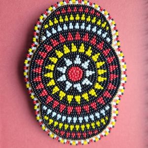 Large Native Beaded Barrette (Never Worn)